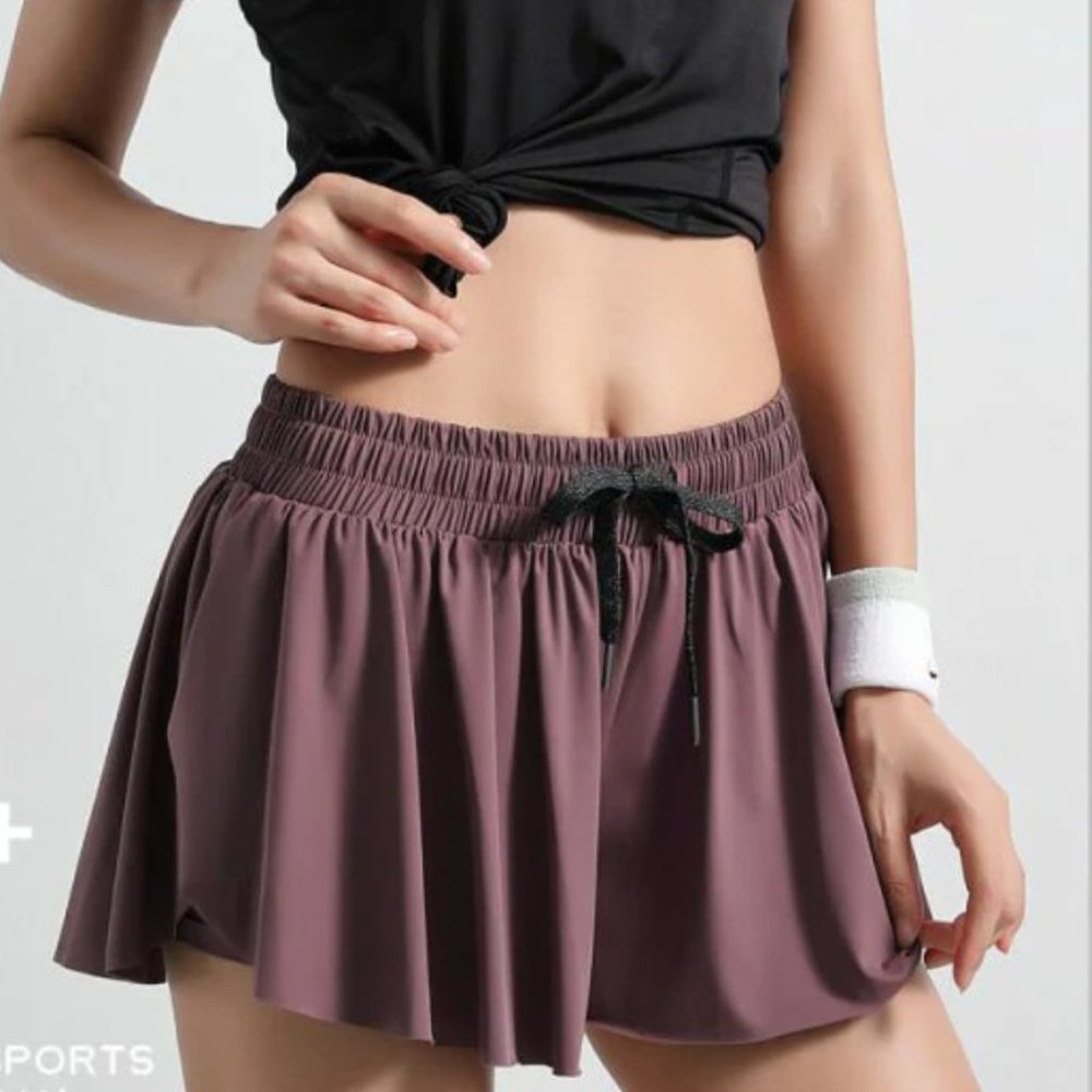 Keiki Kona Mauve flowy short size medium